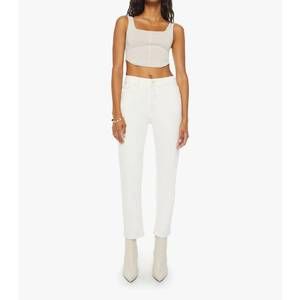 NEW MOTHER tomcat ankle jean in cream puffs